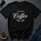 Coffee graphic No Disrespect T-Shirt in Black / S by Caffeine Dept