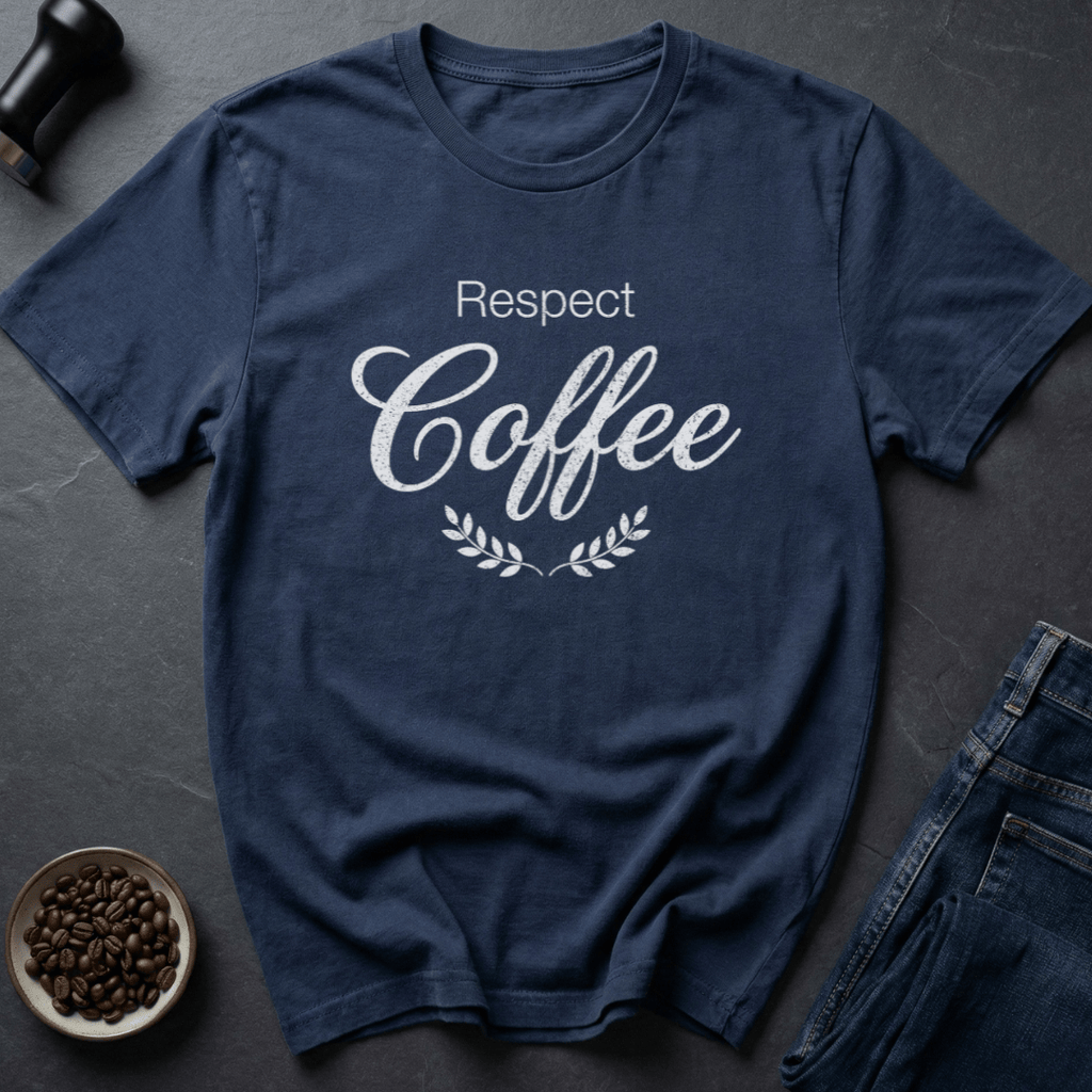 Coffee graphic No Disrespect T-Shirt in Navy / S by Caffeine Dept