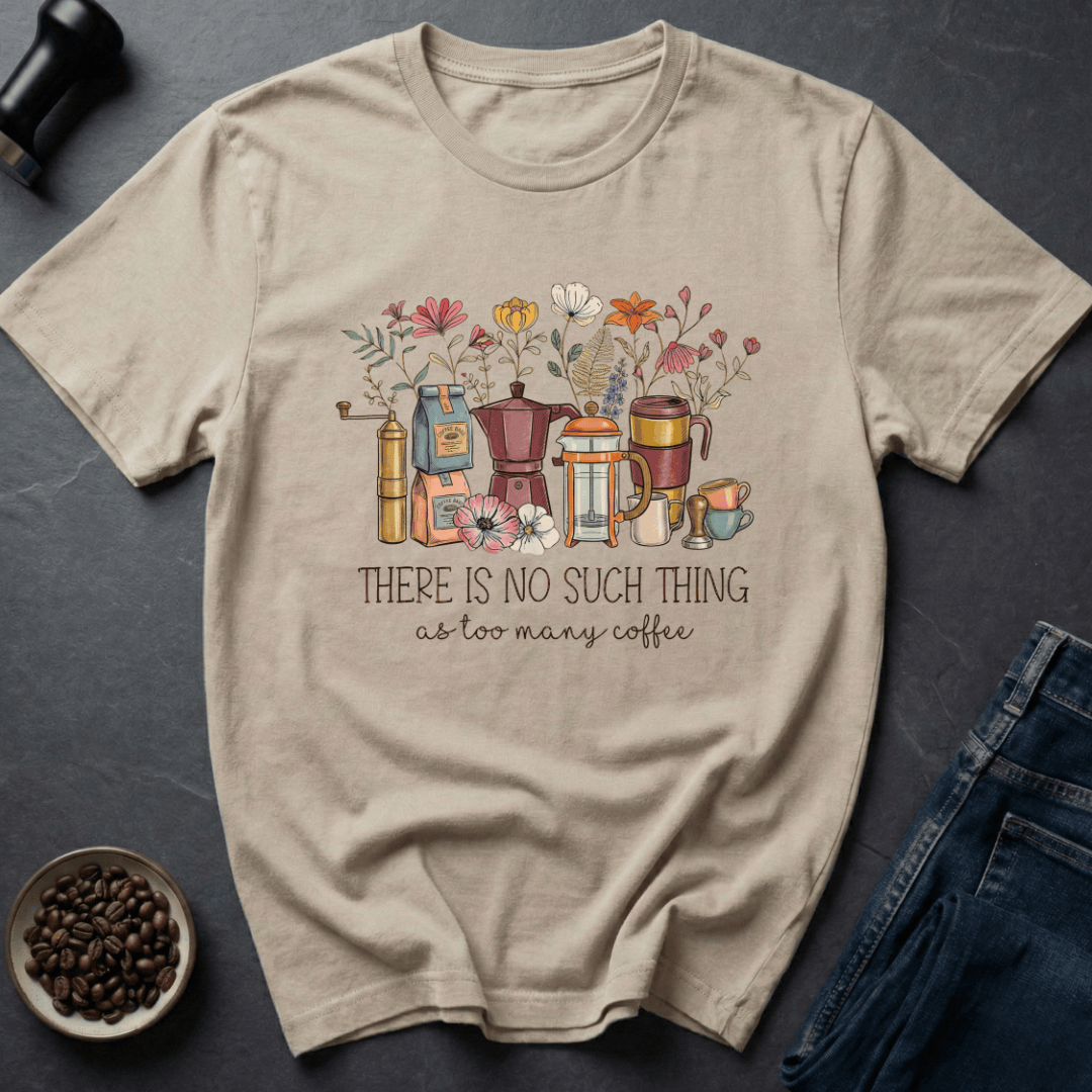 Coffee graphic No Limit T-Shirt in Light Blue / S by Caffeine Dept