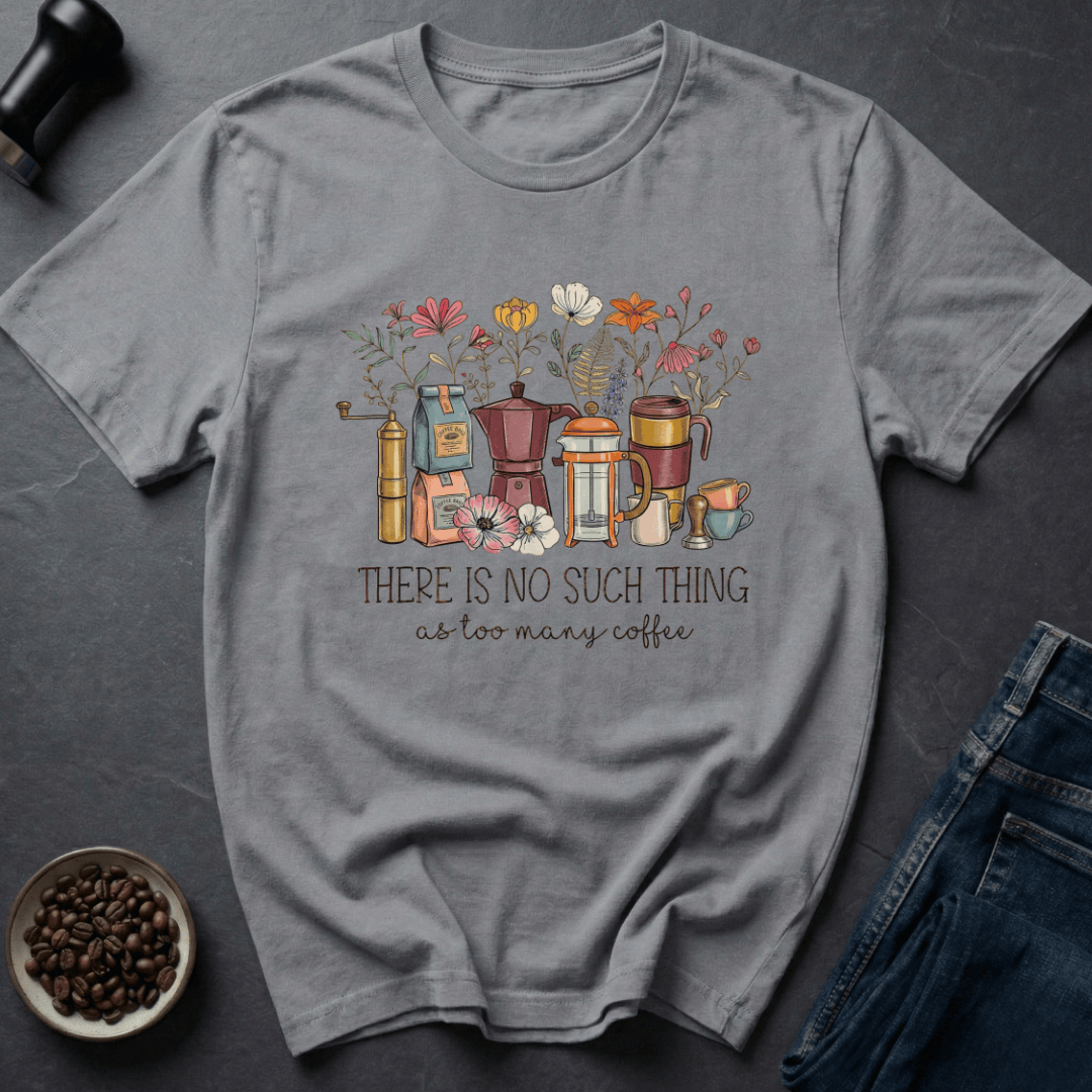 Coffee graphic No Limit T-Shirt in Light Blue / S by Caffeine Dept