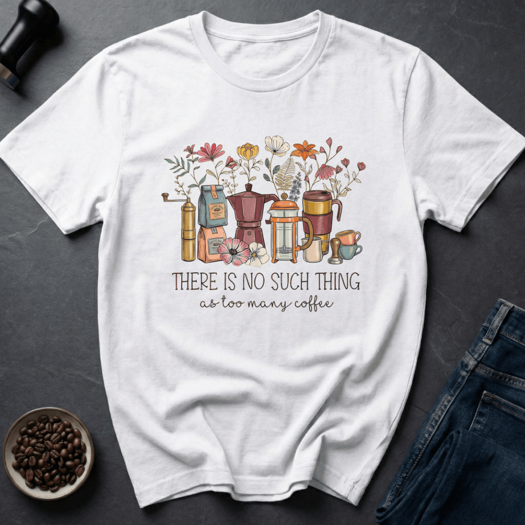 Coffee graphic No Limit T-Shirt in Light Blue / S by Caffeine Dept