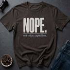 Coffee graphic Nope Mood T-Shirt in Dark Chocolate / S by Caffeine Dept