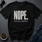 Coffee graphic Nope Mood T-Shirt in Dark Chocolate / S by Caffeine Dept