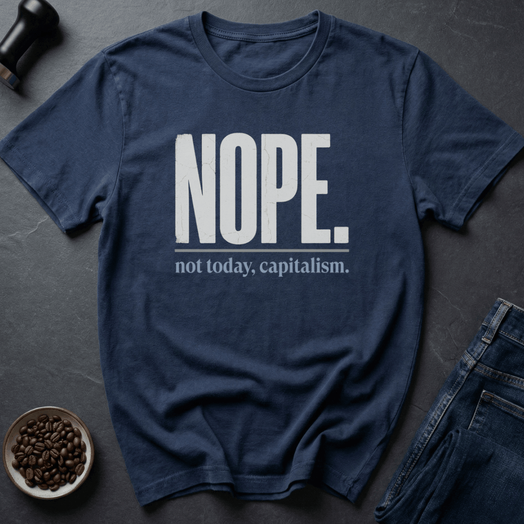 Coffee graphic Nope Mood T-Shirt in Dark Chocolate / S by Caffeine Dept