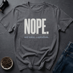 Coffee graphic Nope Mood T-Shirt in Dark Chocolate / S by Caffeine Dept