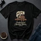 Coffee graphic Nope Sloth T-Shirt in Navy / S by Caffeine Dept