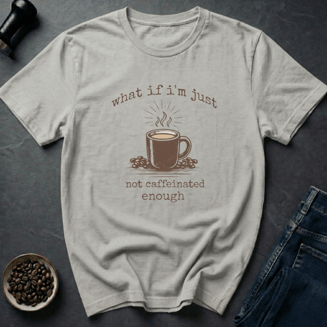 Coffee graphic Not Caffeinated T-Shirt in Sand / S by Caffeine Dept