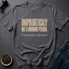Coffee graphic Not Morning T-Shirt in Military Green / S by Caffeine Dept