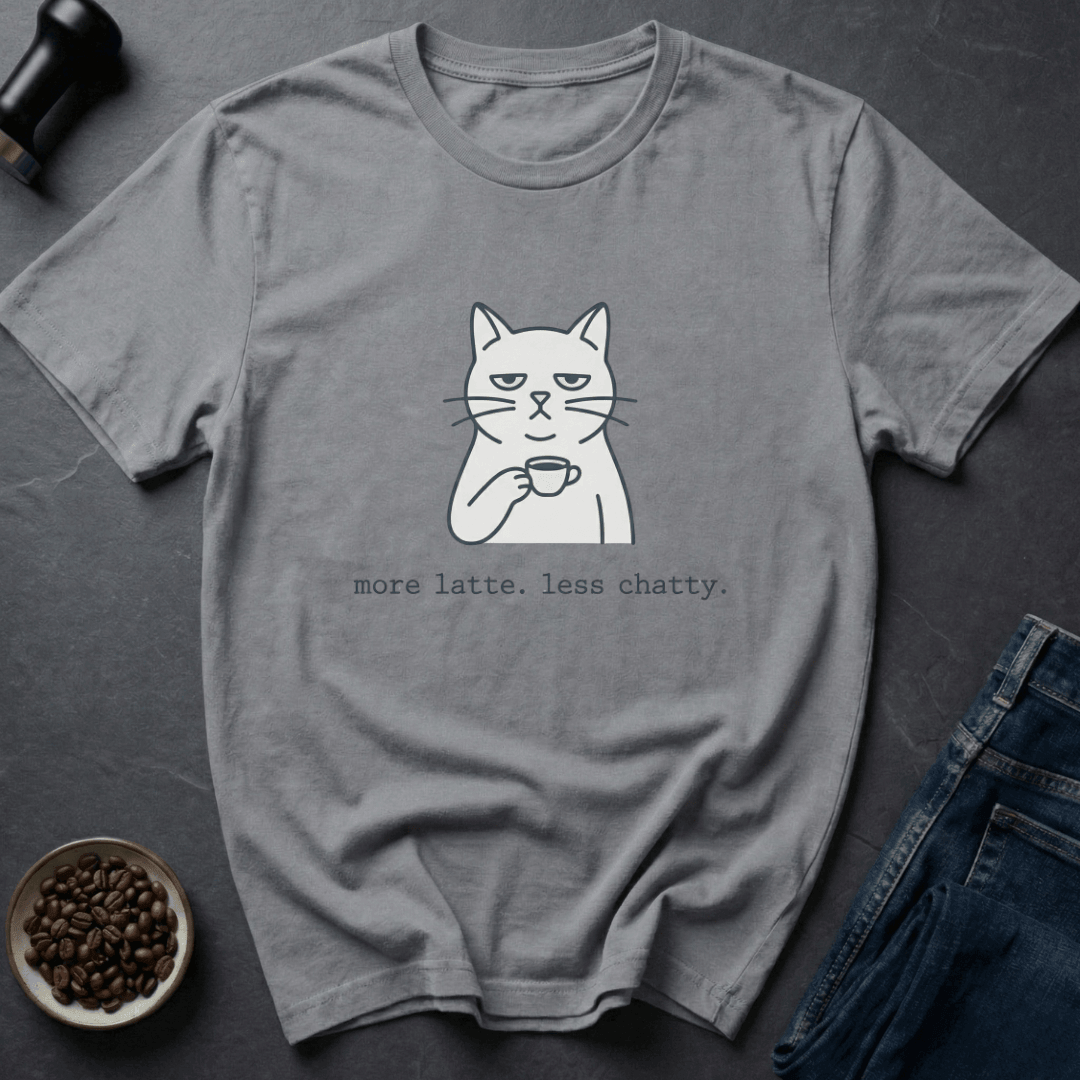 Coffee graphic Not Talking T-Shirt in Sand / S by Caffeine Dept
