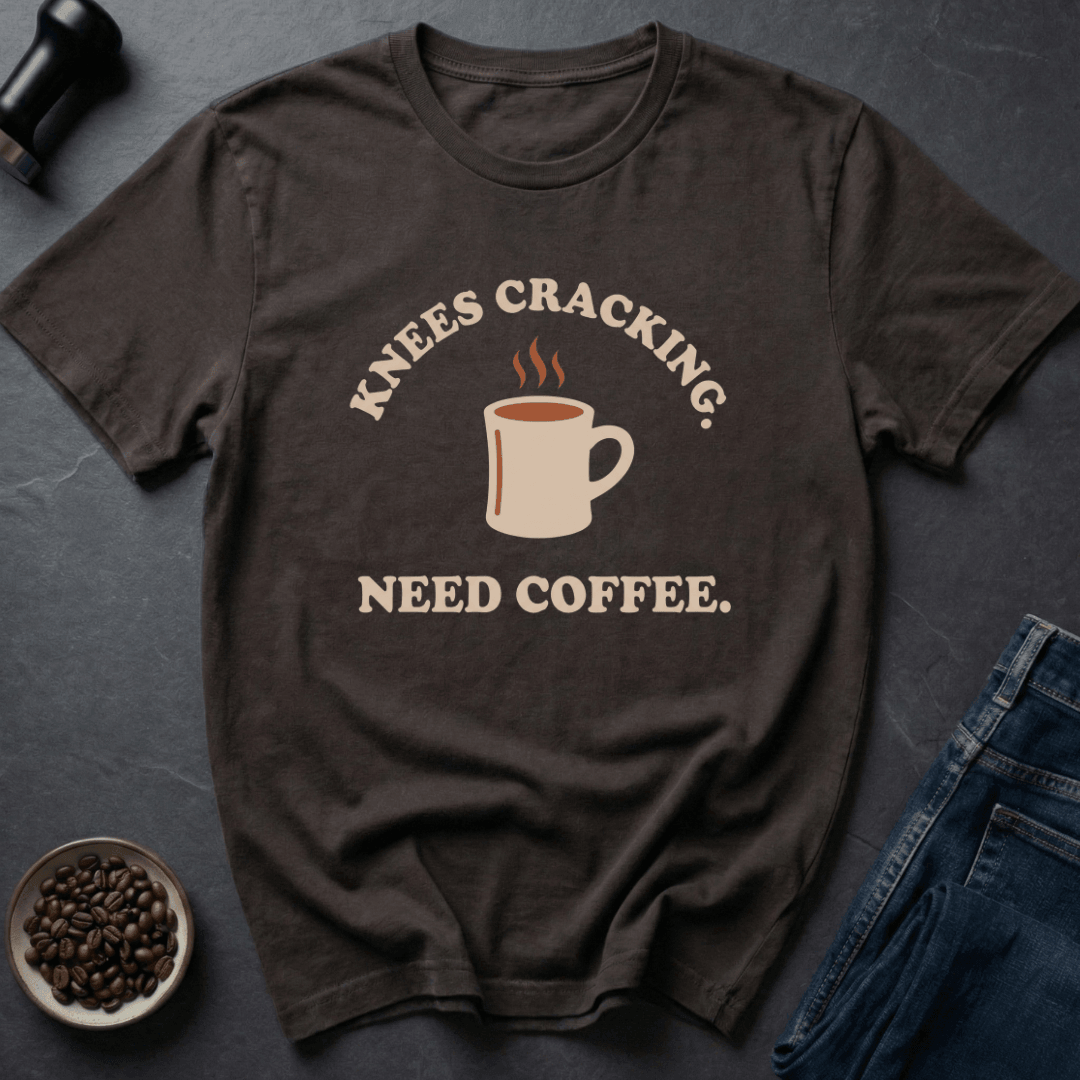 Coffee graphic Old Bones T-Shirt in Charcoal / S by Caffeine Dept
