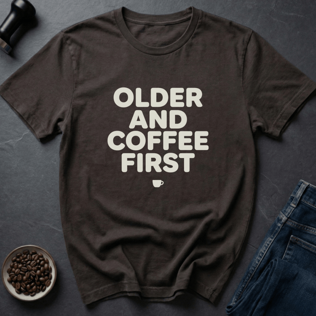 Coffee graphic Older Fuel T-Shirt in Dark Chocolate / S by Caffeine Dept