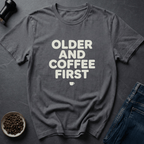 Coffee graphic Older Fuel T-Shirt in Dark Chocolate / S by Caffeine Dept
