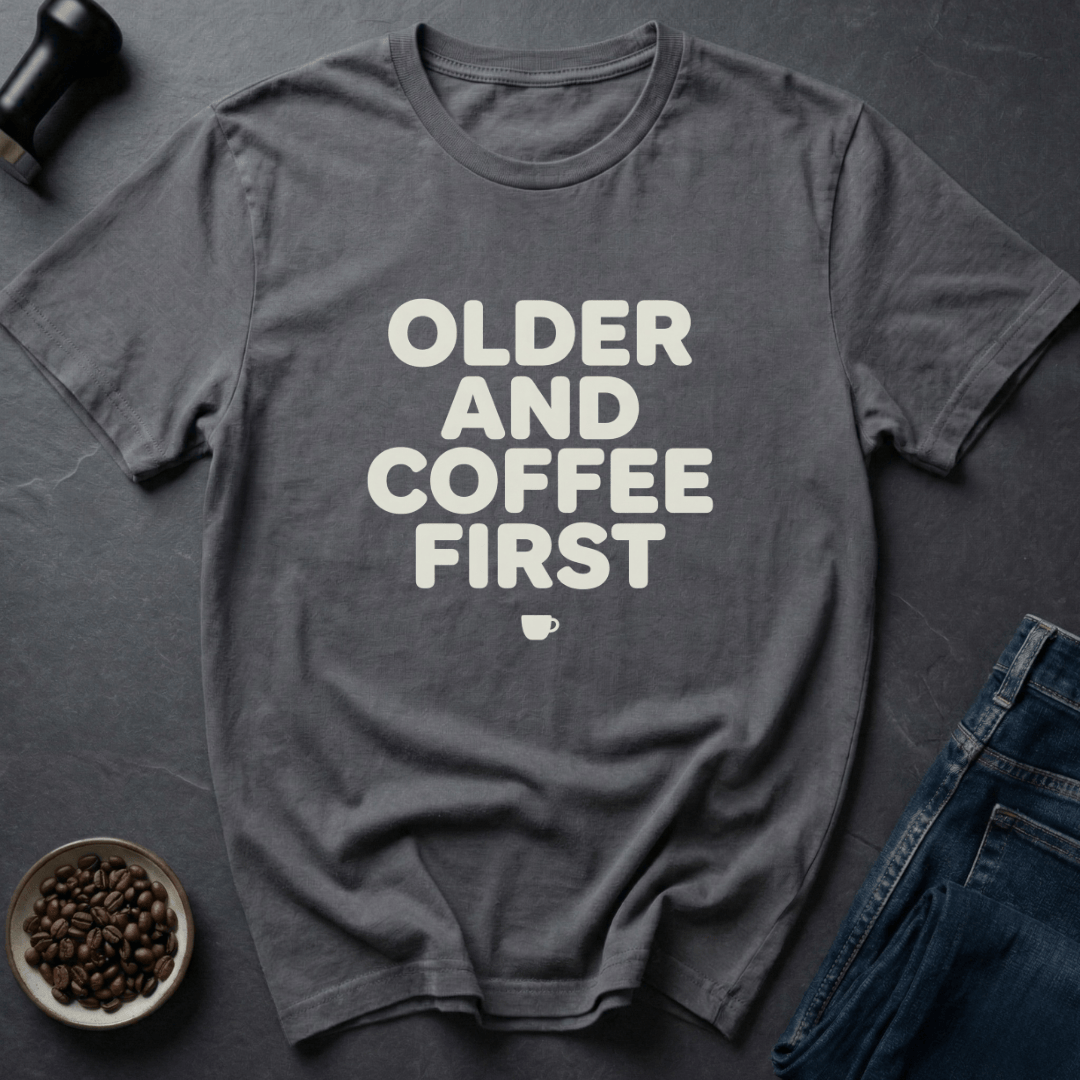 Coffee graphic Older Fuel T-Shirt in Dark Chocolate / S by Caffeine Dept