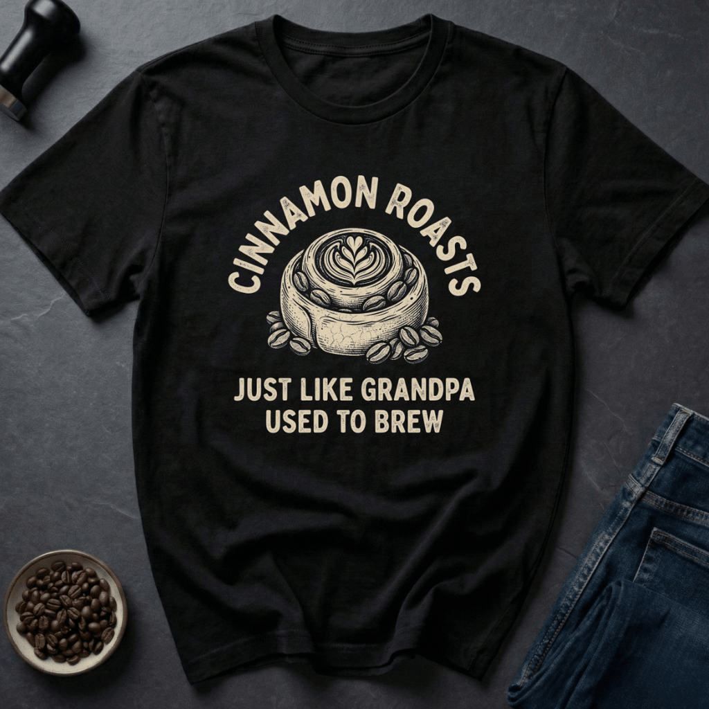 Coffee graphic Oldschool Beans T-Shirt in Black / S by Caffeine Dept