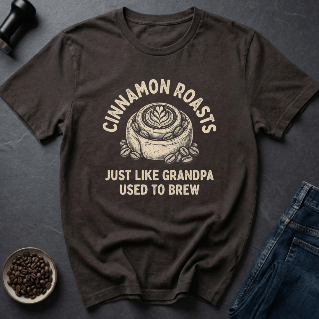 Coffee graphic Oldschool Beans T-Shirt in Dark Chocolate / S by Caffeine Dept