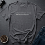 Coffee graphic One Cup T-Shirt in Charcoal / S by Caffeine Dept