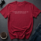 Coffee graphic One Cup T-Shirt in Heather Red / S by Caffeine Dept