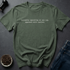 Coffee graphic One Cup T-Shirt in Military Green / S by Caffeine Dept