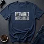 Coffee graphic Overworked T-Shirt in Charcoal / S by Caffeine Dept