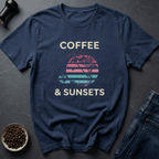Coffee graphic Palm Roast T-Shirt in Navy / S by Caffeine Dept