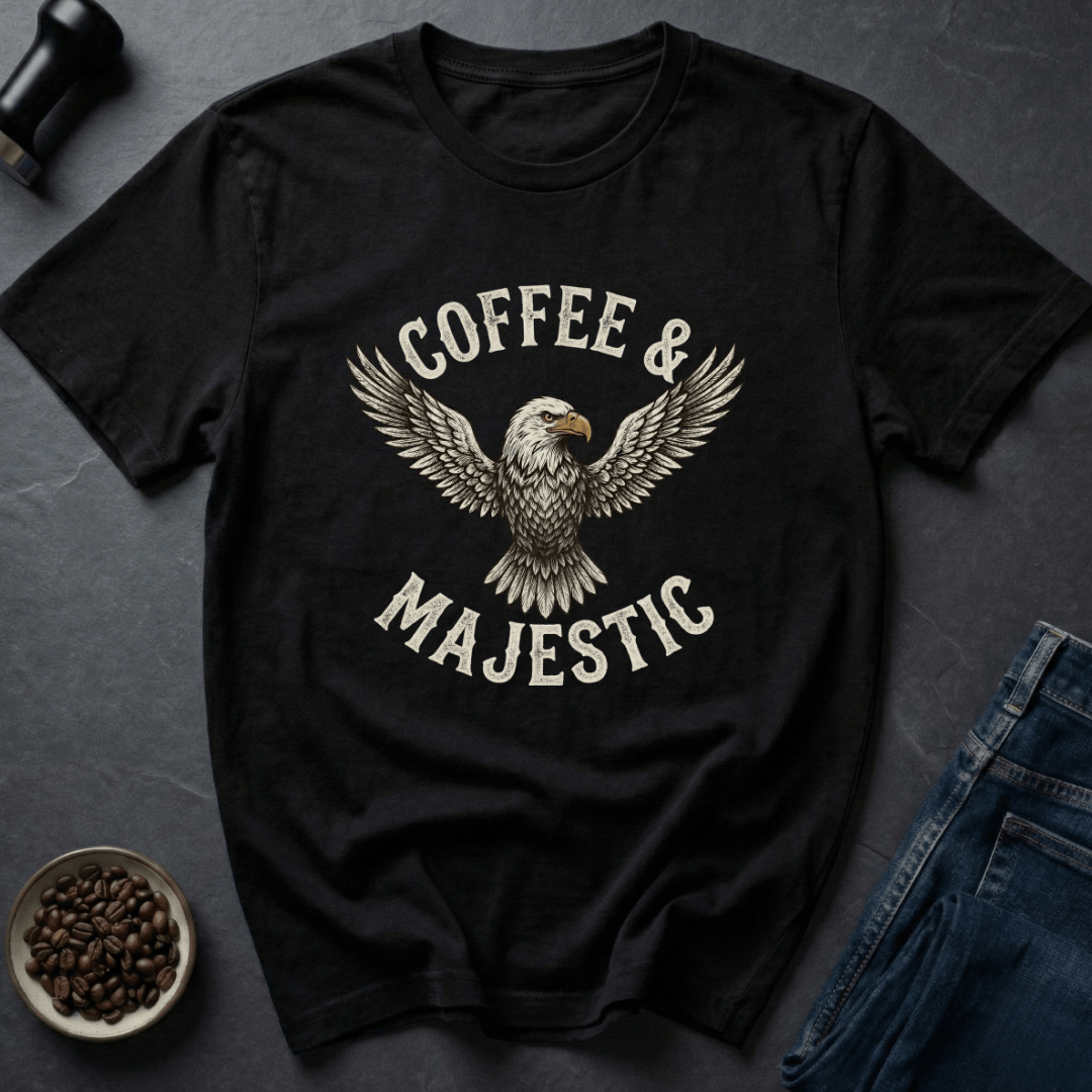 Coffee graphic Patriot Coffee T-Shirt in Black / S by Caffeine Dept