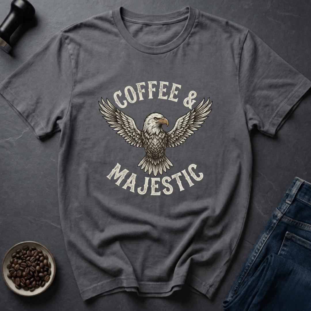 Coffee graphic Patriot Coffee T-Shirt in Charcoal / S by Caffeine Dept