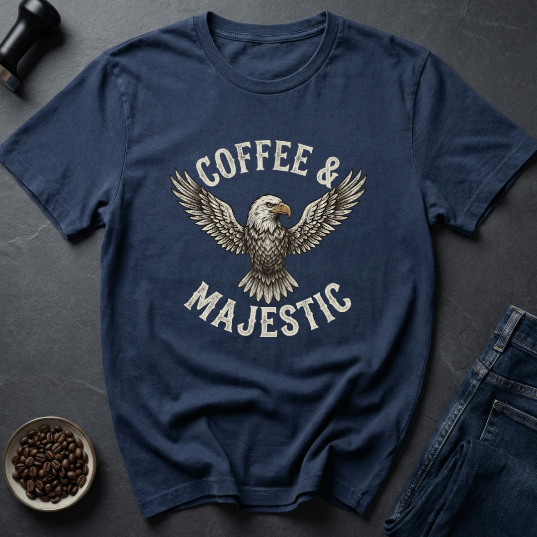 Coffee graphic Patriot Coffee T-Shirt in Navy / S by Caffeine Dept