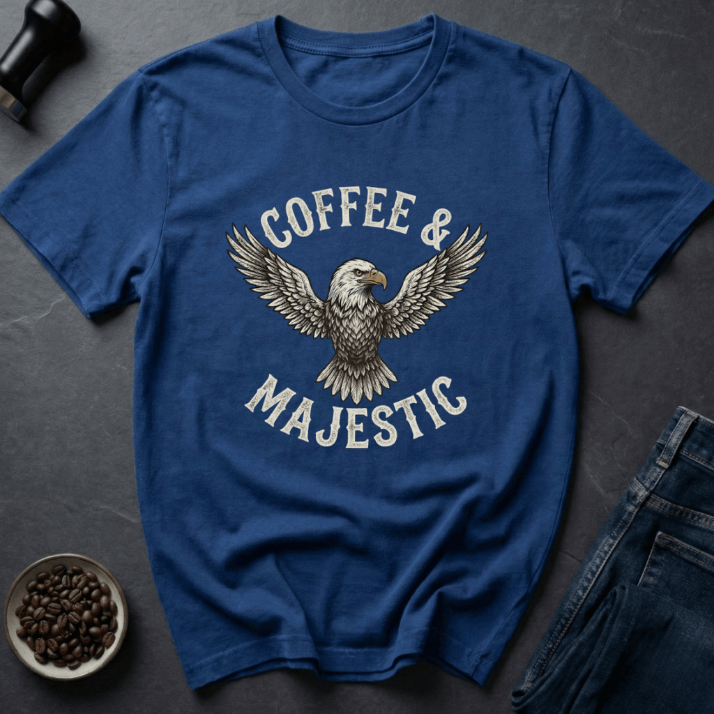 Coffee graphic Patriot Coffee T-Shirt in Royal / S by Caffeine Dept