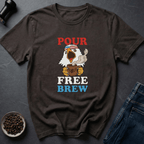 Coffee graphic Patriot Pour T-Shirt in Dark Chocolate / S by Caffeine Dept