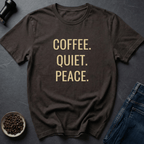 Coffee graphic Peace Coffee T-Shirt in Charcoal / S by Caffeine Dept