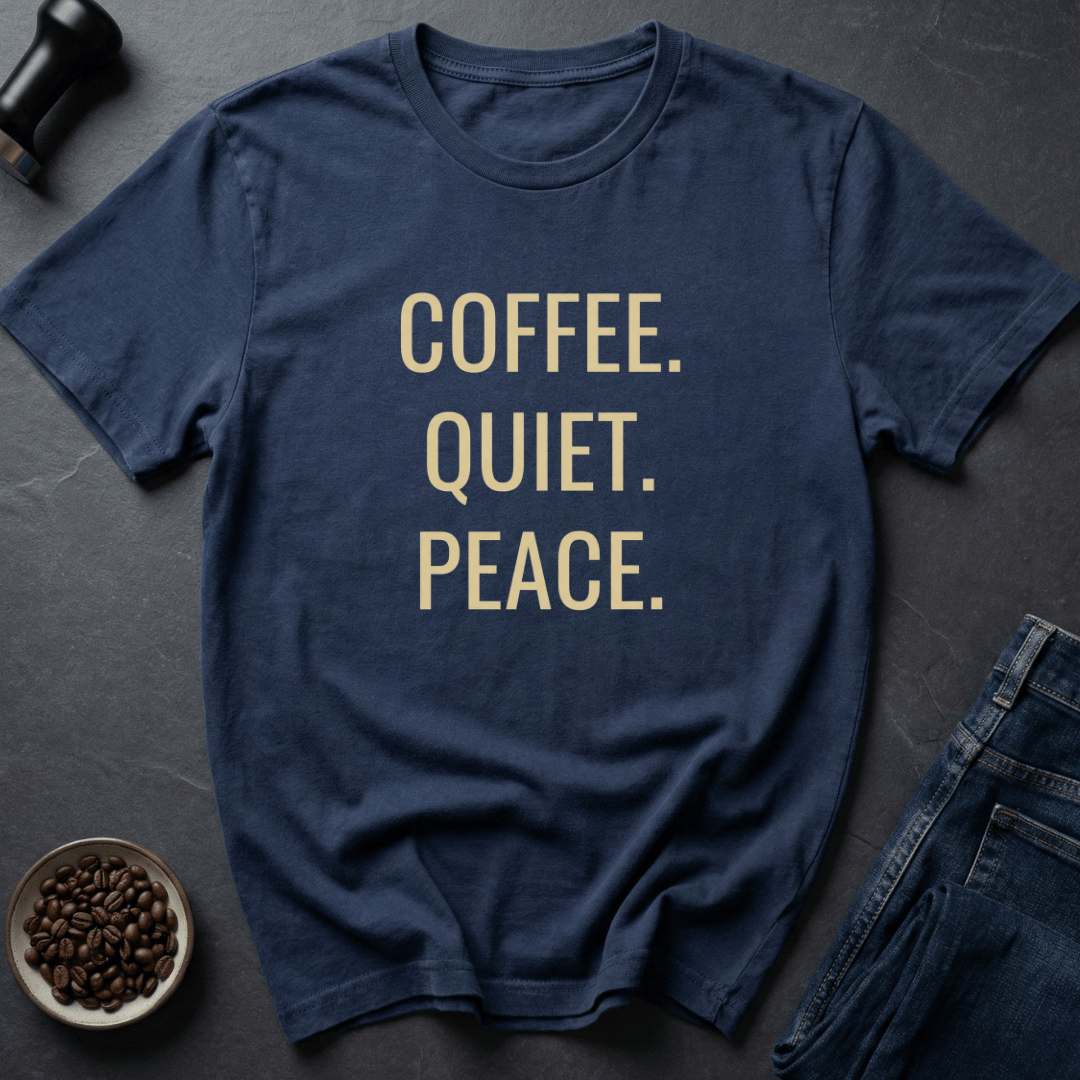 Coffee graphic Peace Coffee T-Shirt in Charcoal / S by Caffeine Dept