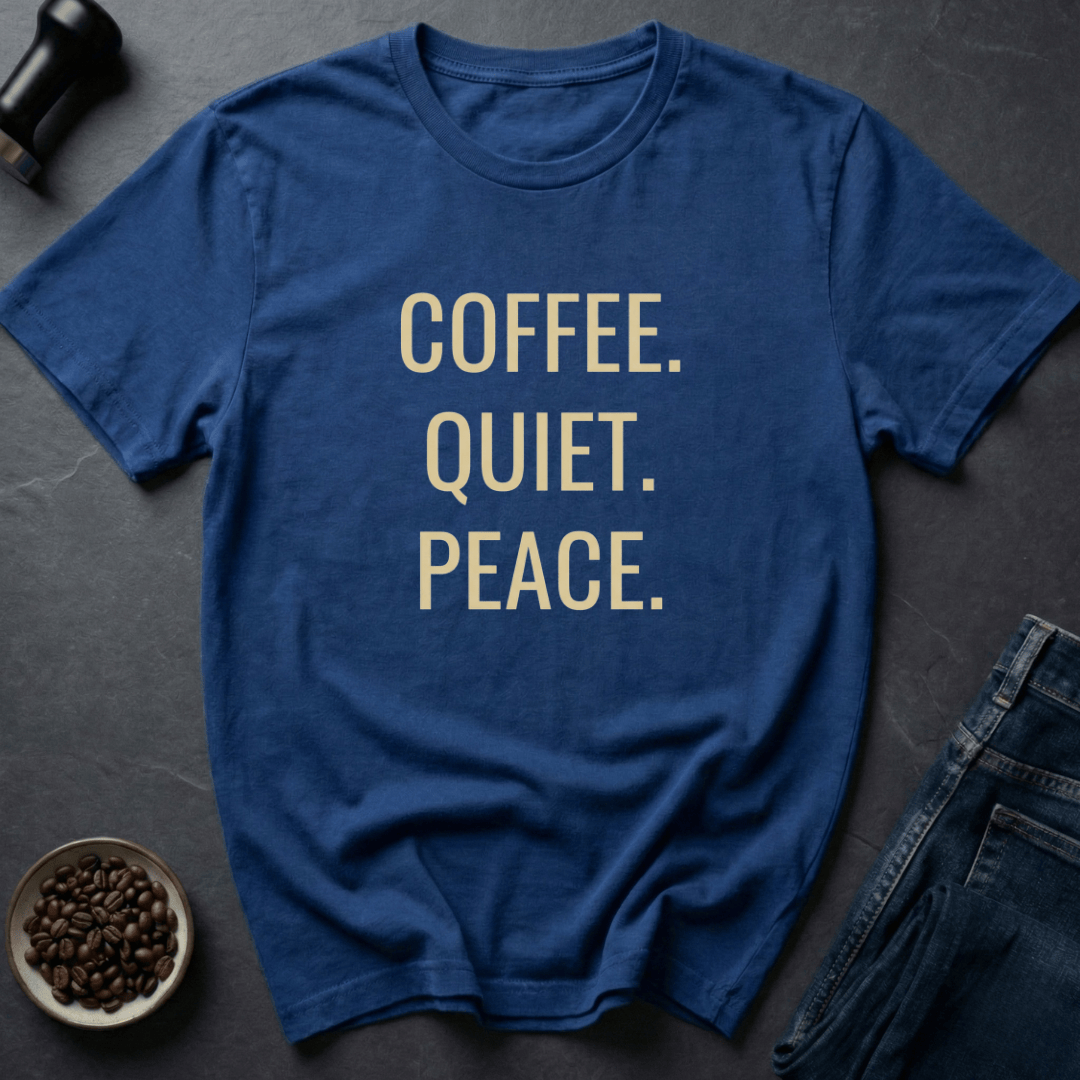 Coffee graphic Peace Coffee T-Shirt in Charcoal / S by Caffeine Dept