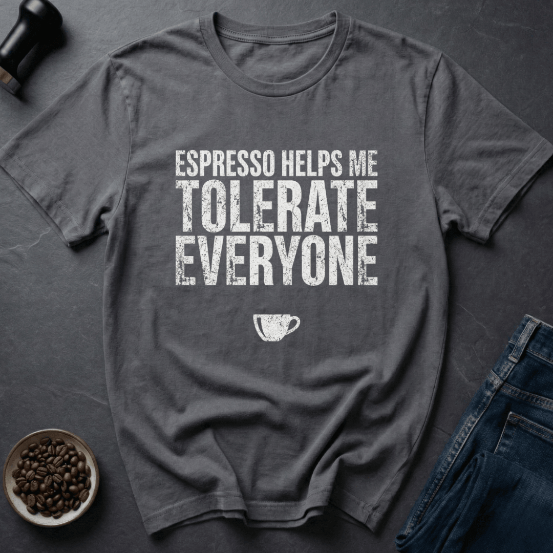 Coffee graphic People Buffer T-Shirt in Dark Chocolate / S by Caffeine Dept