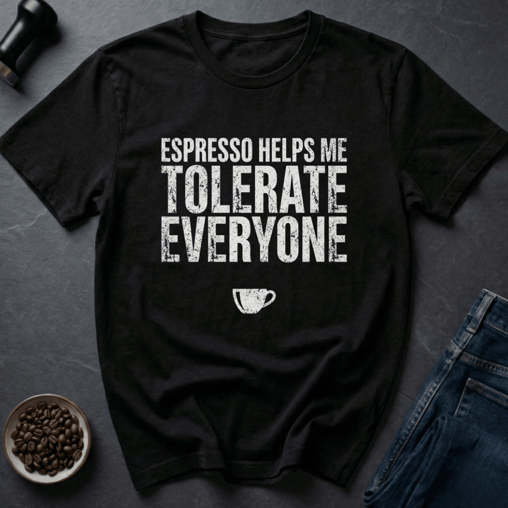 Coffee graphic People Buffer T-Shirt in Dark Chocolate / S by Caffeine Dept