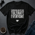 Coffee graphic People Buffer T-Shirt in Dark Chocolate / S by Caffeine Dept