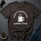 Coffee graphic Perfect Roast T-Shirt in Military Green / S by Caffeine Dept