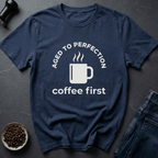 Coffee graphic Perfect Roast T-Shirt in Military Green / S by Caffeine Dept