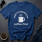 Coffee graphic Perfect Roast T-Shirt in Military Green / S by Caffeine Dept