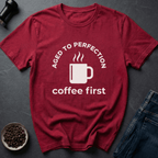 Coffee graphic Perfect Roast T-Shirt in Military Green / S by Caffeine Dept