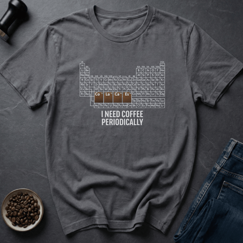 Coffee graphic Periodic Coffee T-Shirt in Navy / S by Caffeine Dept