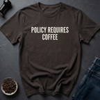 Coffee graphic Policy Coffee T-Shirt in Black / S by Caffeine Dept