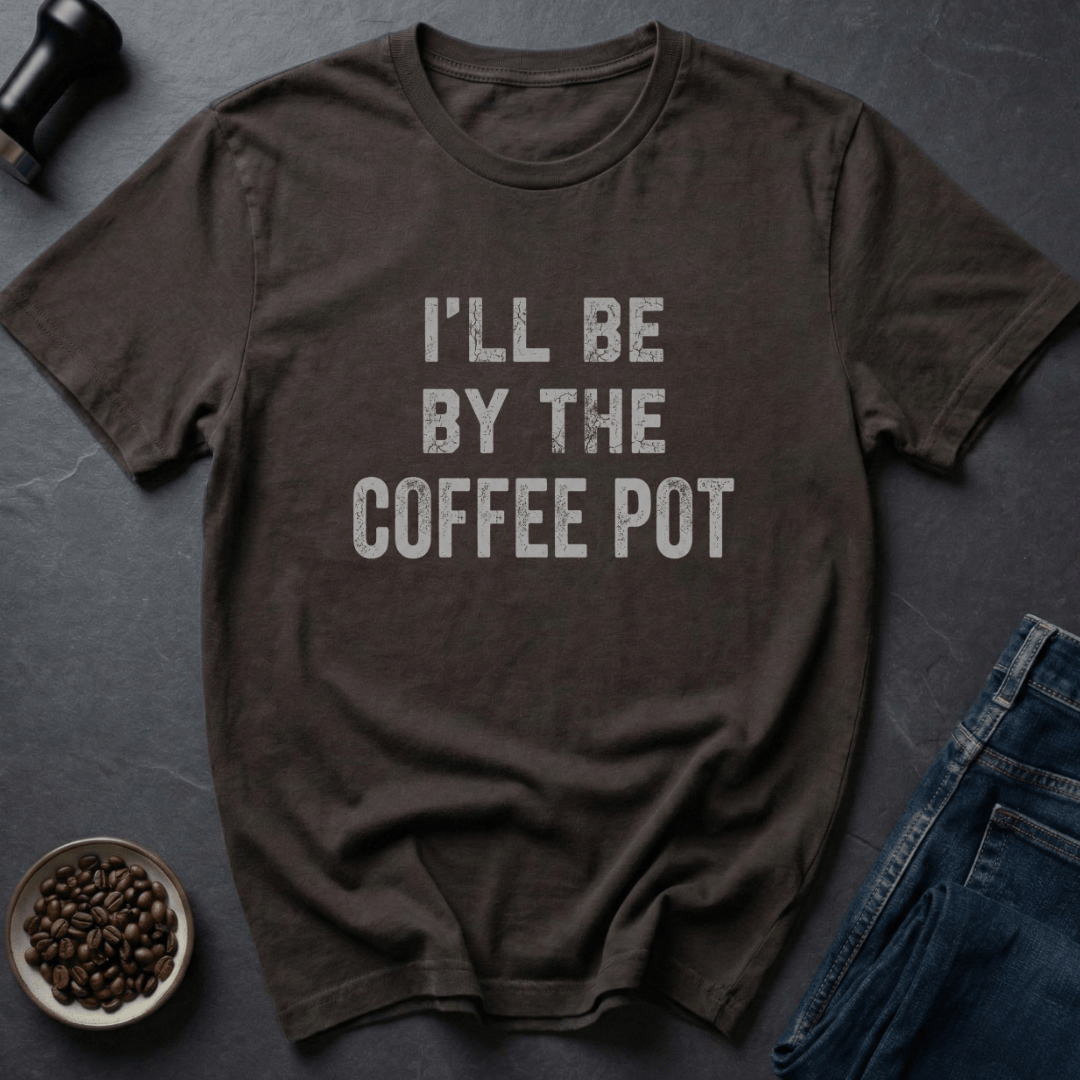 Coffee graphic Pot Camper T-Shirt in Dark Chocolate / S by Caffeine Dept