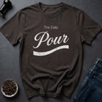 Coffee graphic Pour It Daily T-Shirt in Dark Chocolate / S by Caffeine Dept