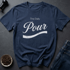 Coffee graphic Pour It Daily T-Shirt in Navy / S by Caffeine Dept