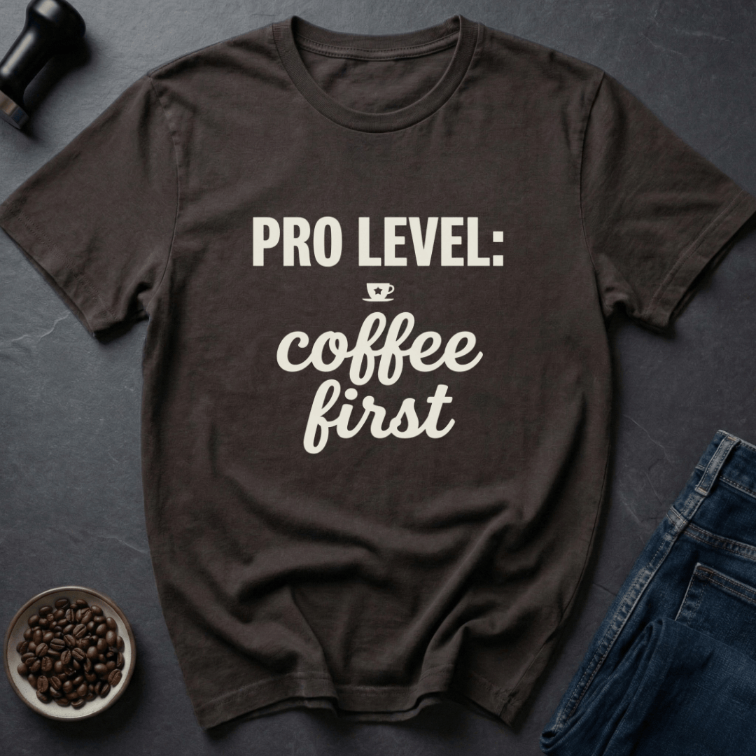 Coffee graphic Pro Caffeinated T-Shirt in Dark Chocolate / S by Caffeine Dept