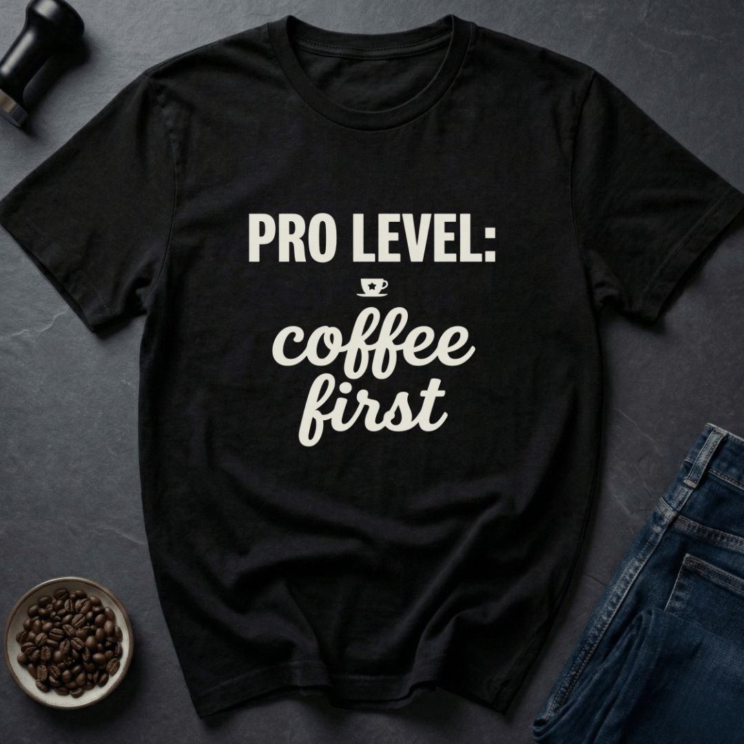 Coffee graphic Pro Caffeinated T-Shirt in Dark Chocolate / S by Caffeine Dept