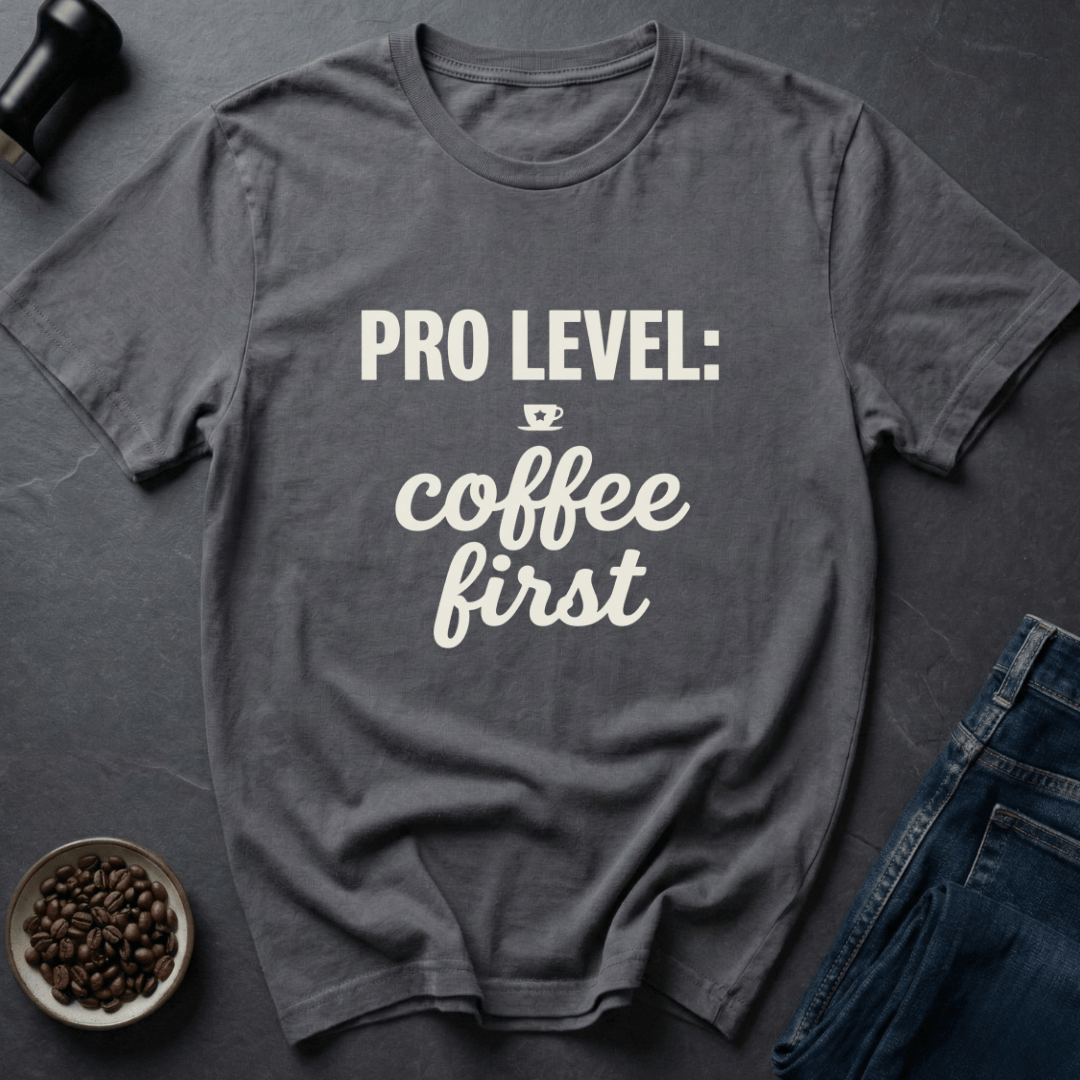 Coffee graphic Pro Caffeinated T-Shirt in Dark Chocolate / S by Caffeine Dept