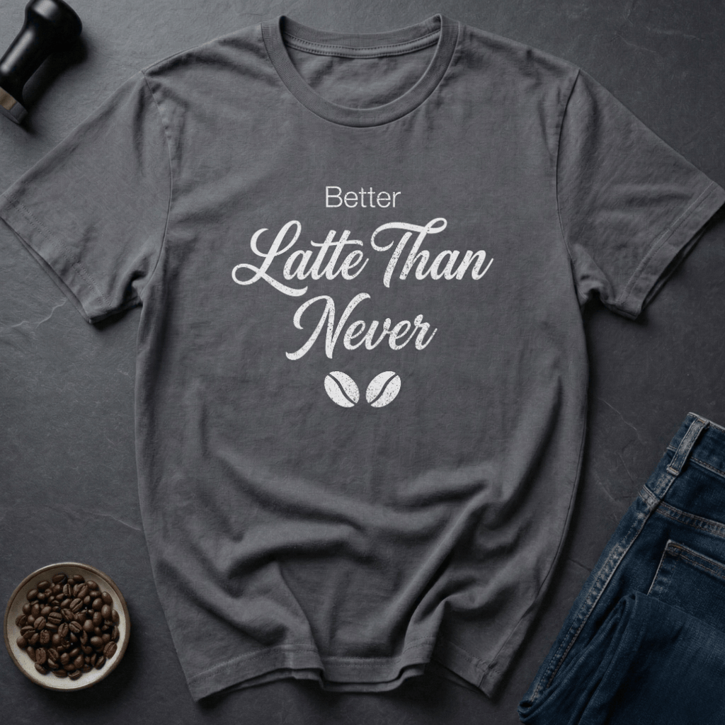 Coffee graphic Pun Intended T-Shirt in Charcoal / S by Caffeine Dept