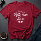 Coffee graphic Pun Intended T-Shirt in Heather Red / S by Caffeine Dept
