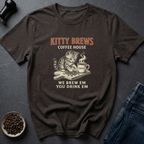 Coffee graphic Purrista Mode T-Shirt in Dark Chocolate / S by Caffeine Dept